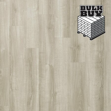 MOHAWK Basics Pallet  Vinyl Plank Flooring in Light Pewter 2.5mm, 7.5" x 52" (2173.2-sqft/pallet) VFP06-91